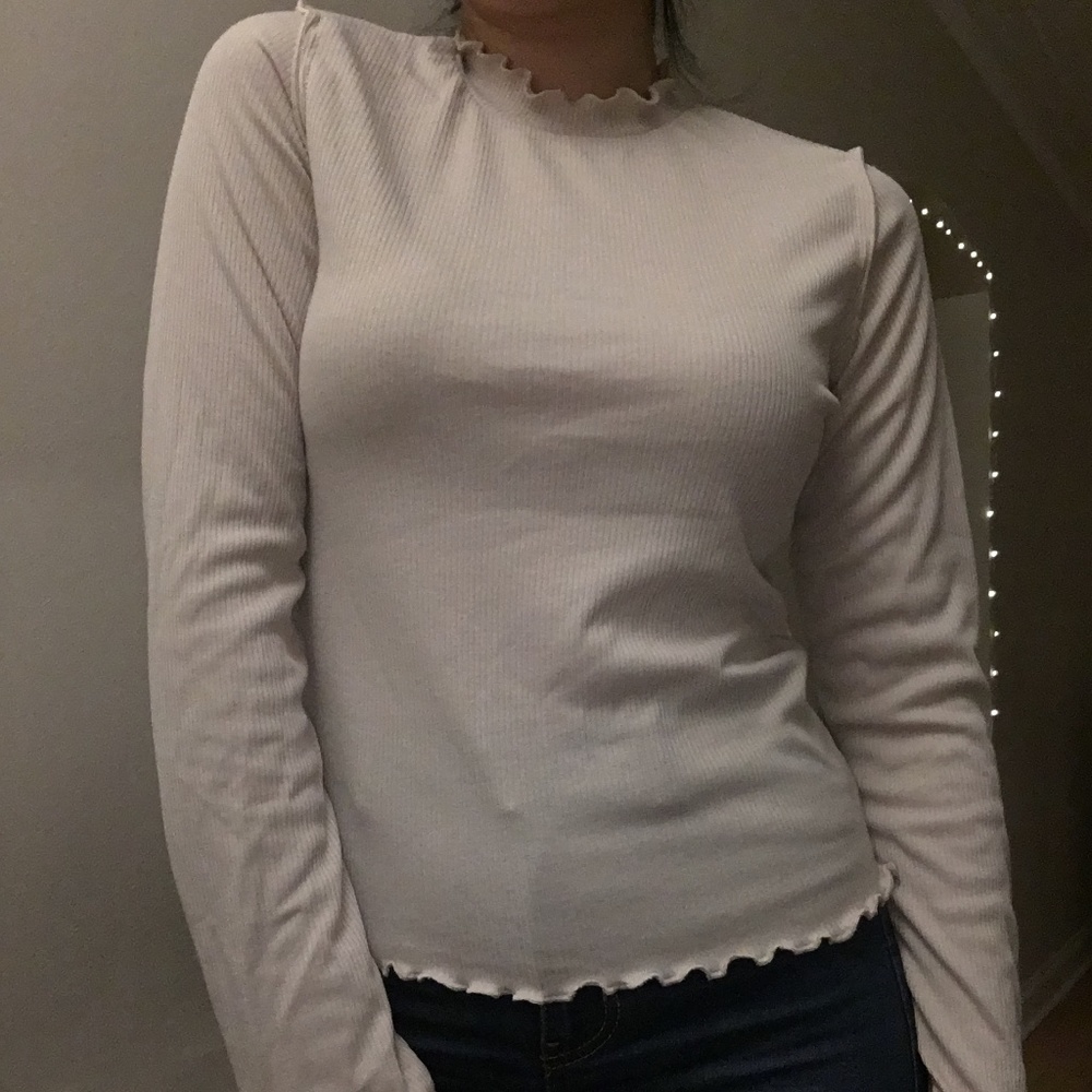 beige long sleeve from PLT